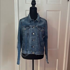 Rag & Bone Distressed Modele Monterey Denim Jean Women's Jacket Size Medium